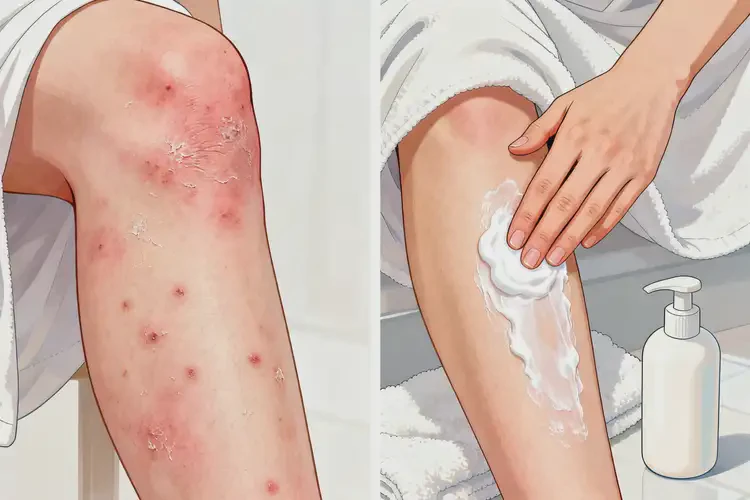 女性小腿上容易起濕疹不管它會自己痊愈嗎(圖1)