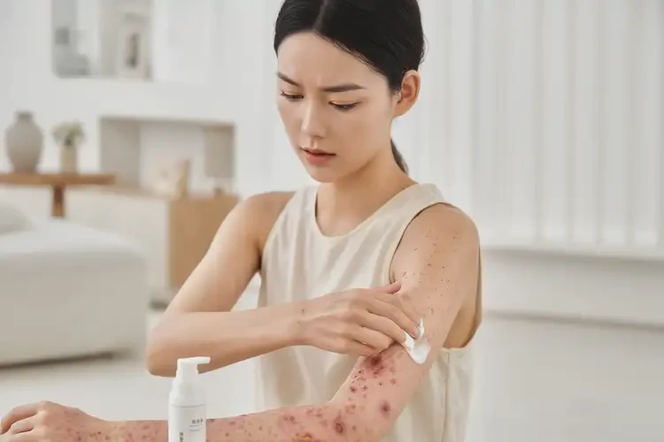 女人全身出現(xiàn)濕疹可以徹底自愈嗎(圖2)