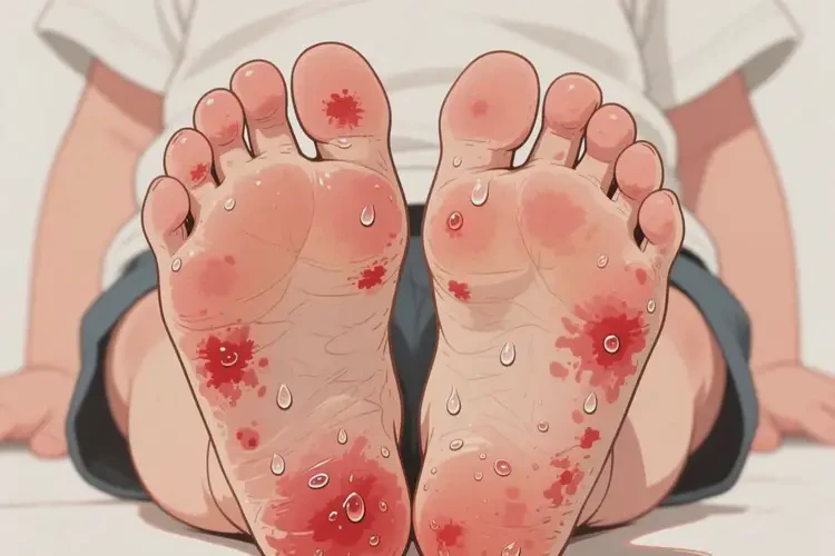 少儿脚上经常起湿疹不管它会自己痊愈吗(图2)