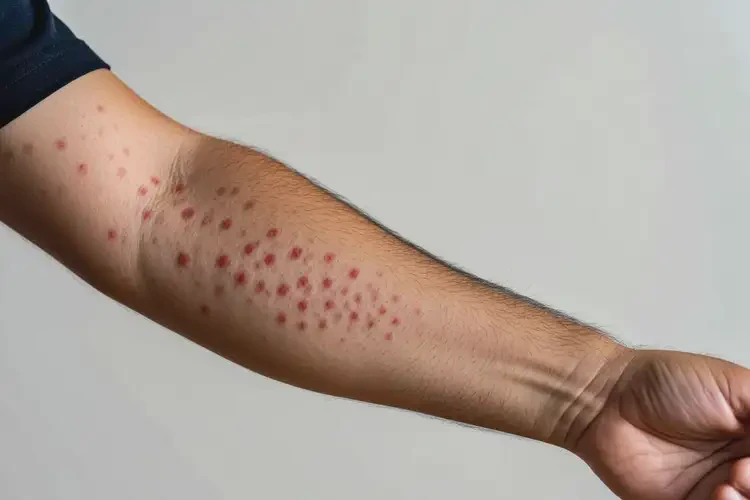 男人手臂上長(zhǎng)濕疹可以徹底自愈嗎(圖1)