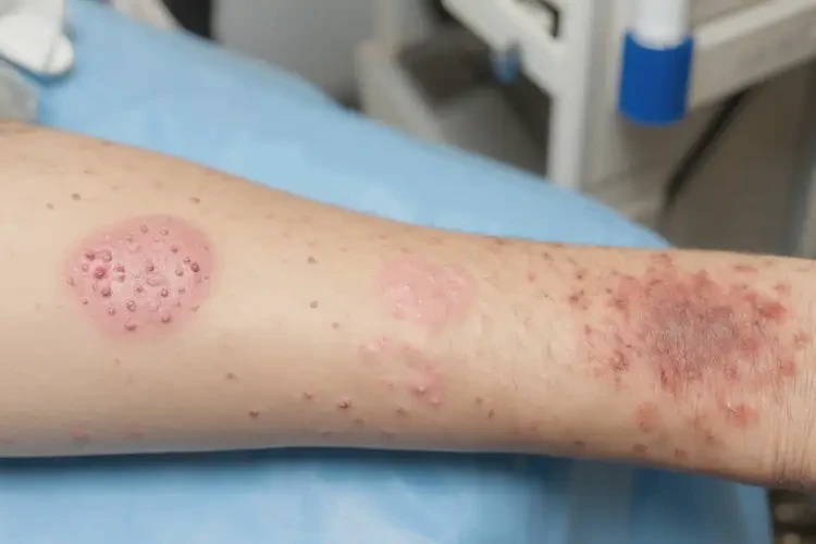 女人手臂長濕疹可不可以徹底自愈(圖3)