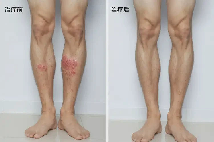 青年人小腿容易長濕疹能夠徹底治愈嗎(圖4)