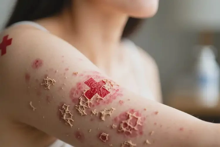 女人身上出现湿疹不管它会自己好吗(图4)