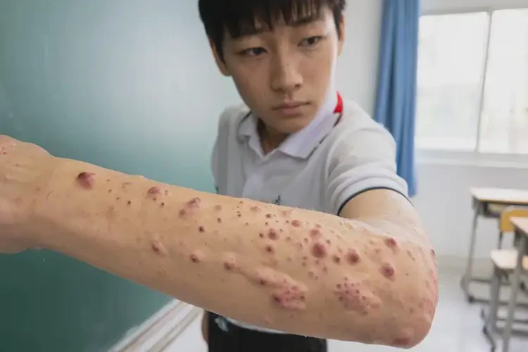 中學生身上經(jīng)常起濕疹不管它會自己自愈嗎(圖4)