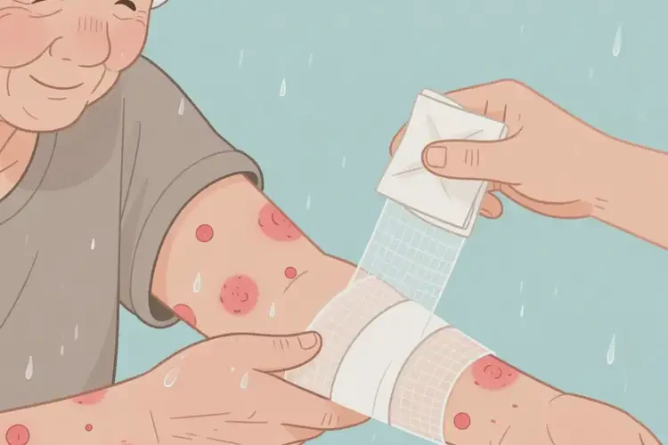 老人手臂上容易長(zhǎng)濕疹可不可以徹底自愈(圖1)