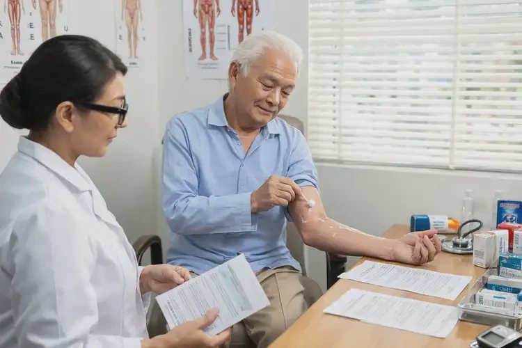 老年人全身經(jīng)常起濕疹能靠自己自愈嗎(圖1)