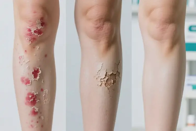 女人小腿長濕疹可以徹底自愈嗎(圖1)