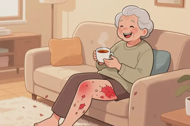 老人屁股上有濕疹不管它會(huì)自己自愈嗎(圖1)