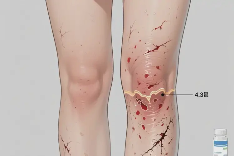 女生小腿出现湿疹不管它会自己痊愈吗(图1)