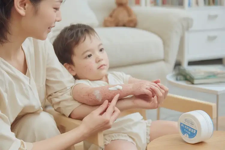 孩子身上有濕疹不管它會(huì)自己自愈嗎(圖2)