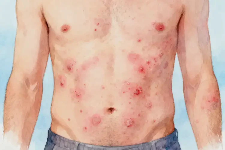 男人肚子有濕疹能夠徹底治愈嗎(圖2)