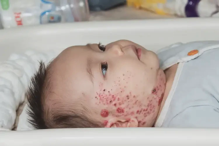 嬰兒脖子偶爾長濕疹能徹底自愈嗎(圖4)