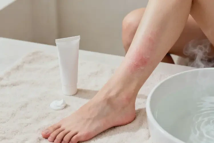 女人小腿出現(xiàn)濕疹可不可以徹底自愈(圖4)