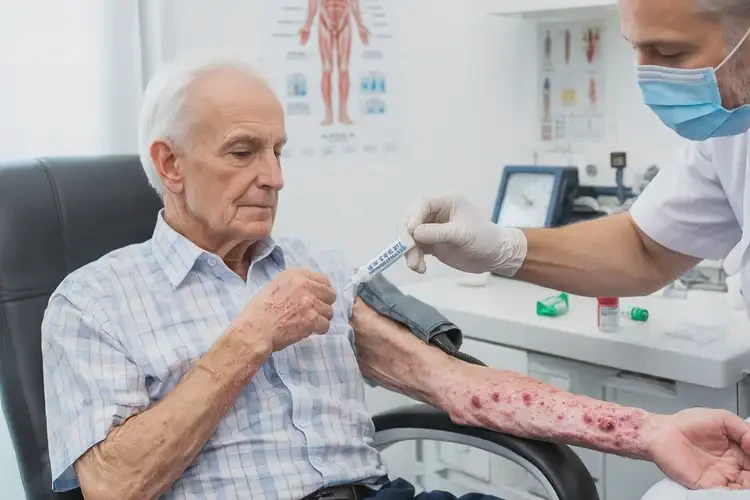 高齡老人手臂起濕疹不管它會自己好嗎(圖3)