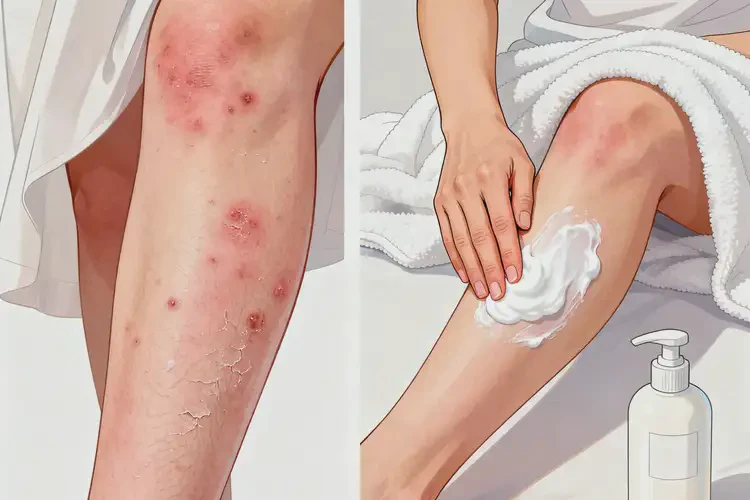 女性小腿上容易起濕疹不管它會自己痊愈嗎(圖3)