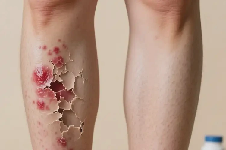 女人小腿長濕疹可以徹底自愈嗎(圖3)