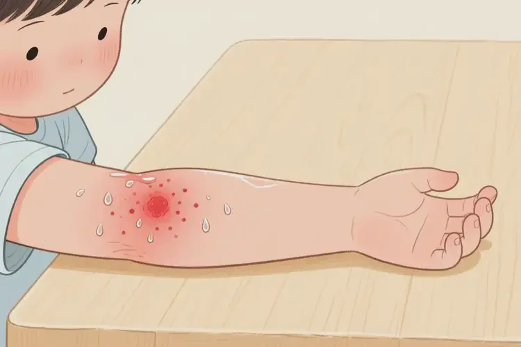 少兒手臂出濕疹可以徹底自愈嗎(圖3)
