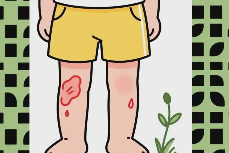 小學(xué)生大腿上偶爾長濕疹能靠自己自愈嗎(圖1)