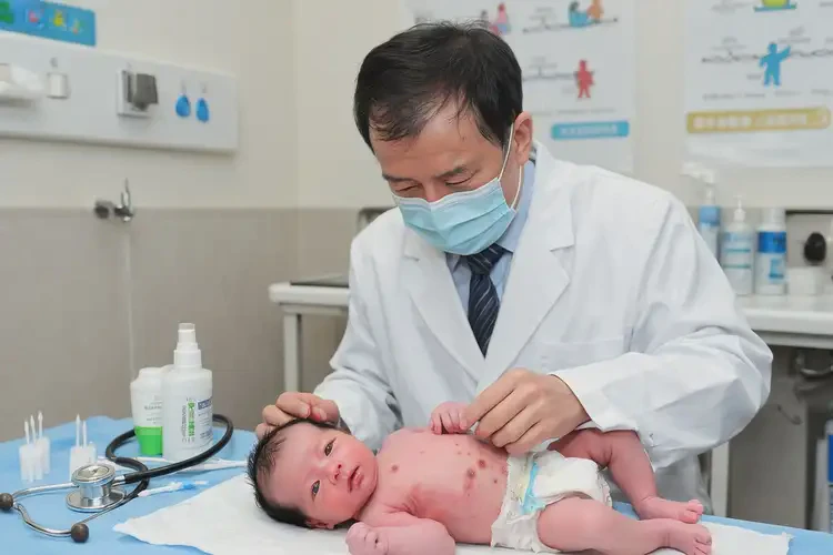 新生兒大腿起濕疹可以徹底自愈嗎(圖1)