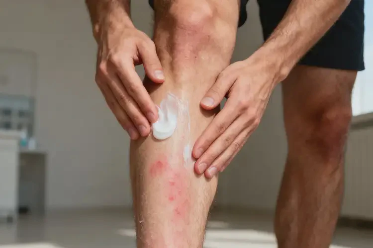 男性小腿經(jīng)常起濕疹能夠徹底治愈嗎(圖1)