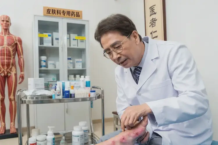 老人腳上容易長濕疹不管它會自己痊愈嗎(圖1)