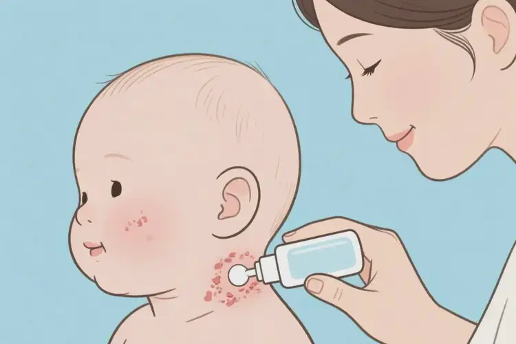 嬰兒脖子上起濕疹可不可以徹底自愈(圖3)