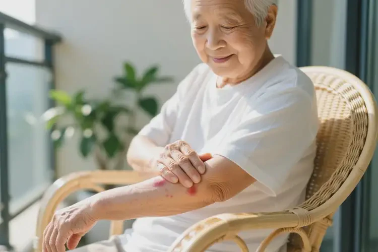 高齡老人手臂長濕疹能不能根治(圖1)