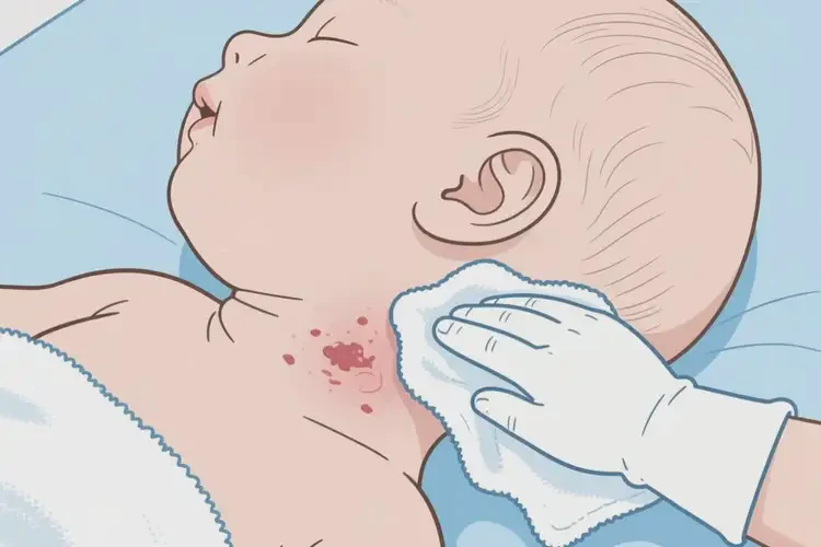 新生兒脖子偶爾起濕疹可以徹底自愈嗎(圖3)