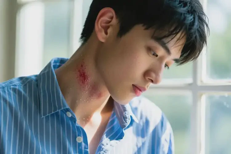 青年人脖子出濕疹不管它會(huì)自己好嗎(圖2)