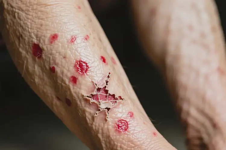 老年人小腿上經(jīng)常起濕疹不管它會(huì)自己好嗎(圖3)