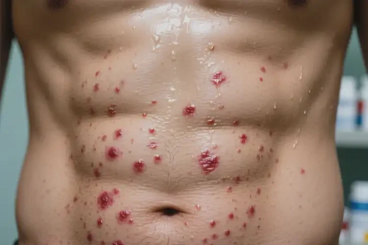 男人肚子上有濕疹能夠徹底治愈嗎(圖1)