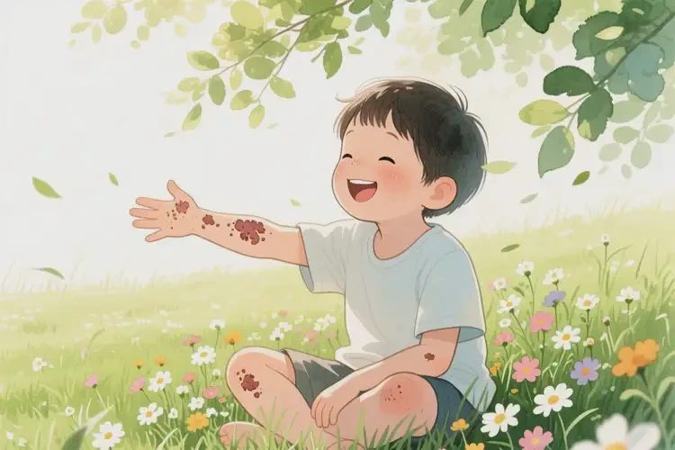 少兒手臂上有濕疹能夠徹底治愈嗎(圖3)