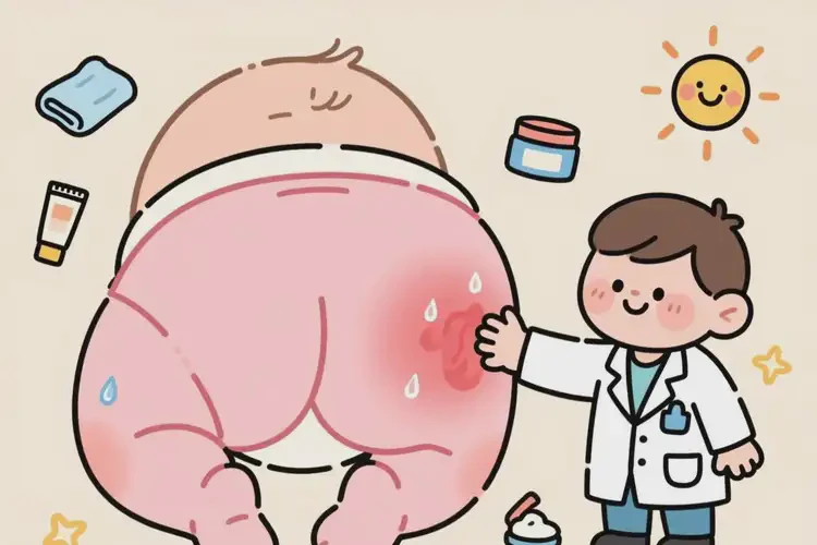 孩子屁股上長濕疹可不可以根治(圖2)