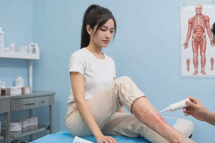 女人小腿上容易起濕疹可以徹底自愈嗎(圖1)