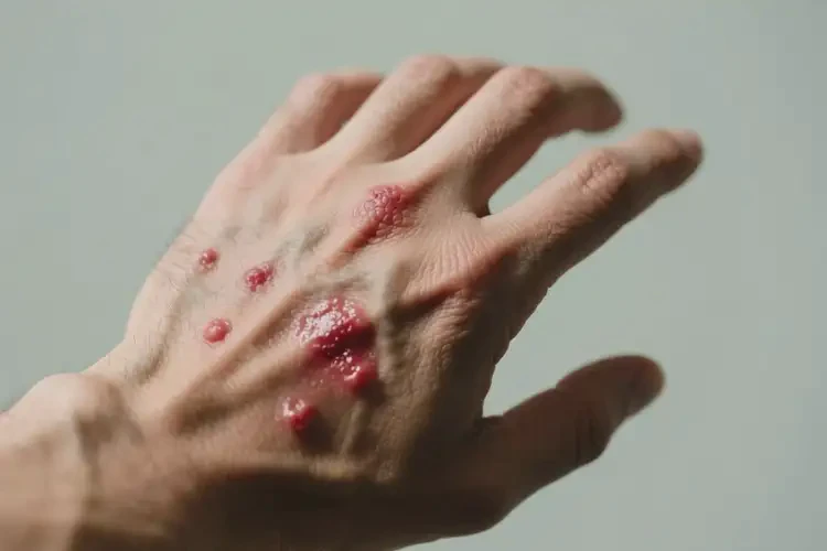 男人手上偶爾起濕疹不管它會自己好嗎(圖2)