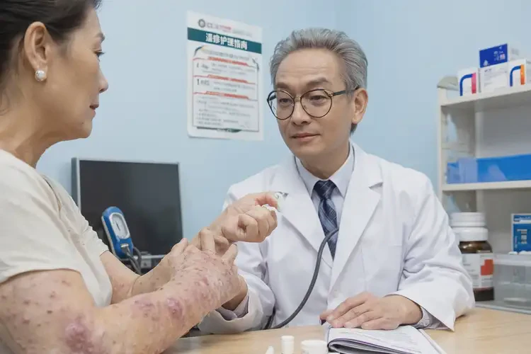 女人手臂經常起濕疹不管它會自己自愈嗎(圖1)