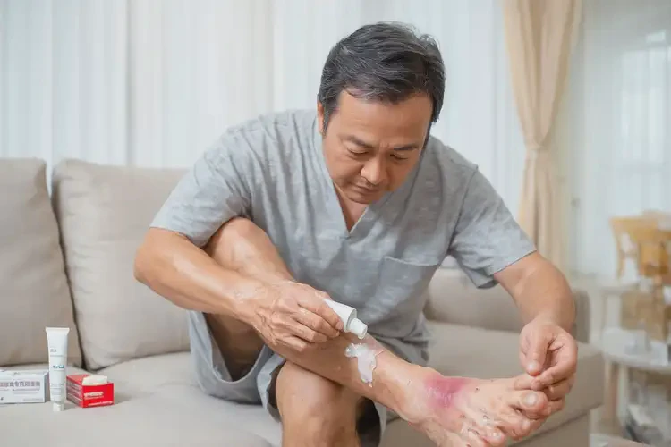 男人腳上出濕疹能不能根治(圖2)