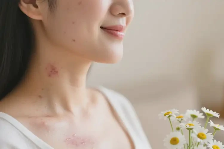 产妇脖子容易起湿疹不管它会自己好吗(图4)