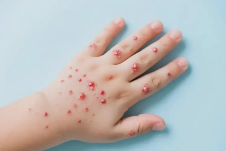 小孩手上長濕疹可以徹底自愈嗎(圖1)