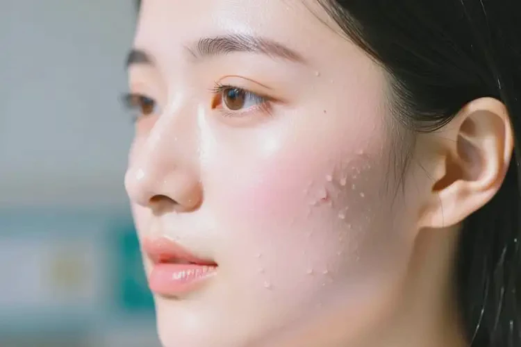 青年人臉上有濕疹能徹底自愈嗎(圖1)