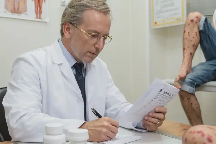 男性小腿上有濕疹不管它會(huì)自己痊愈嗎(圖2)