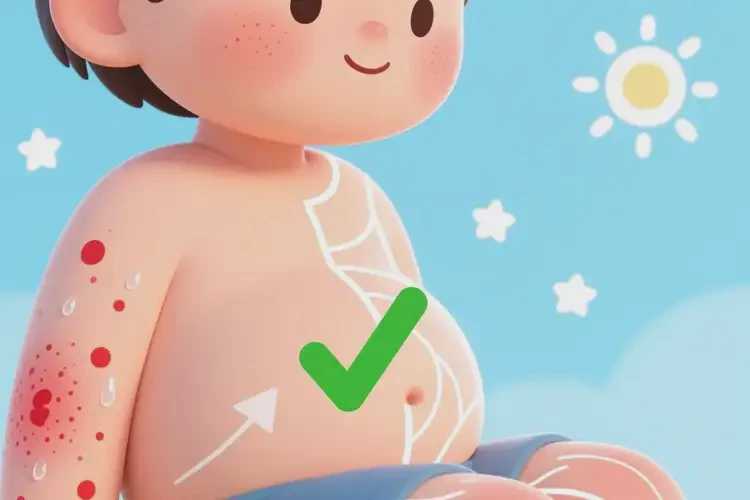 少兒肚子上起濕疹可不可以根治(圖2)