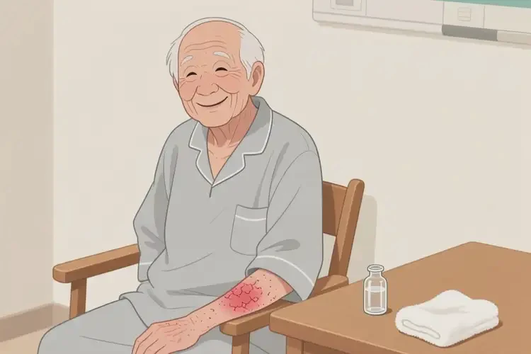 高齡老人手臂上出現(xiàn)濕疹能不能根治(圖4)