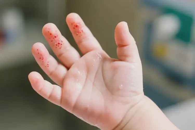 寶寶手上出現(xiàn)濕疹可不可以徹底自愈(圖4)