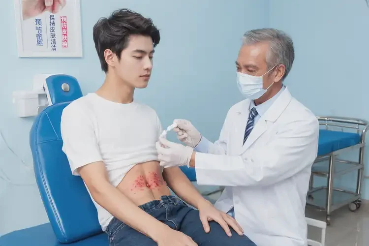 青年人肚子有濕疹不管它會(huì)自己自愈嗎(圖3)