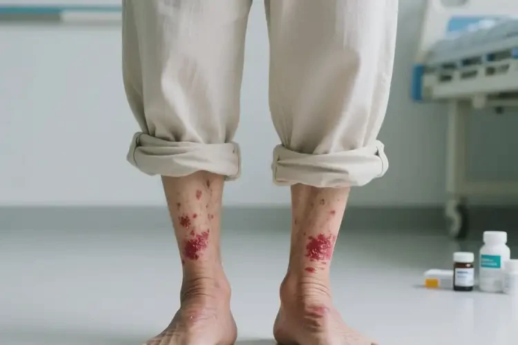 老人大腿上容易起湿疹不管它会自己痊愈吗(图4)