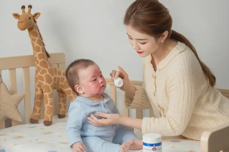 嬰兒全身起濕疹可以徹底自愈嗎(圖2)