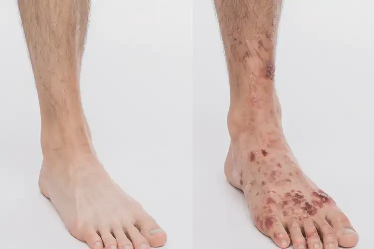 女生腳上出濕疹不管它會(huì)自己好嗎(圖3)