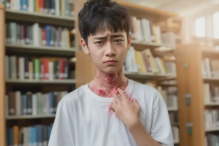 大學(xué)生脖子上偶爾長濕疹可不可以徹底自愈(圖3)