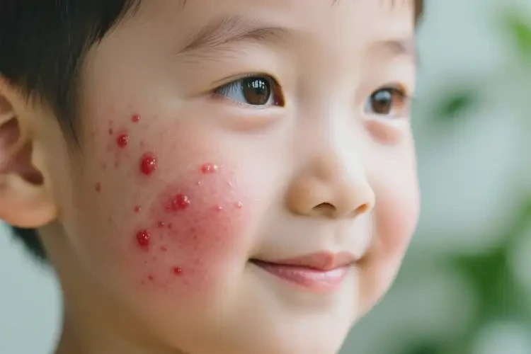 孩子面部容易起濕疹能靠自己自愈嗎(圖1)